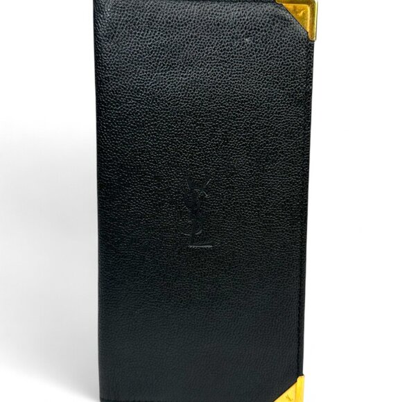 Yves Saint Laurent Long Black Leather Wallet - Picture 6 of 9